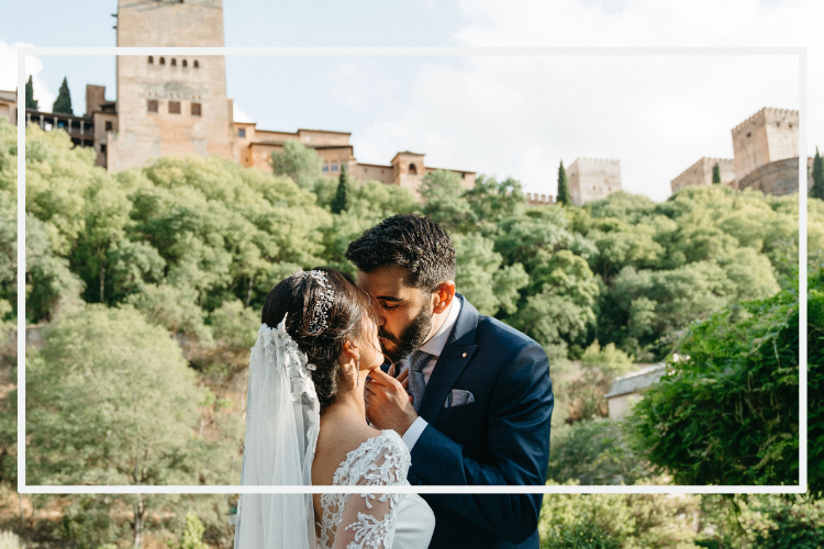 Boda frente a la Alhambra